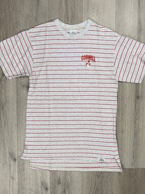 Cornell University Vintage 90s Striped The Cotton Exchange T-Shirt L Ivy League